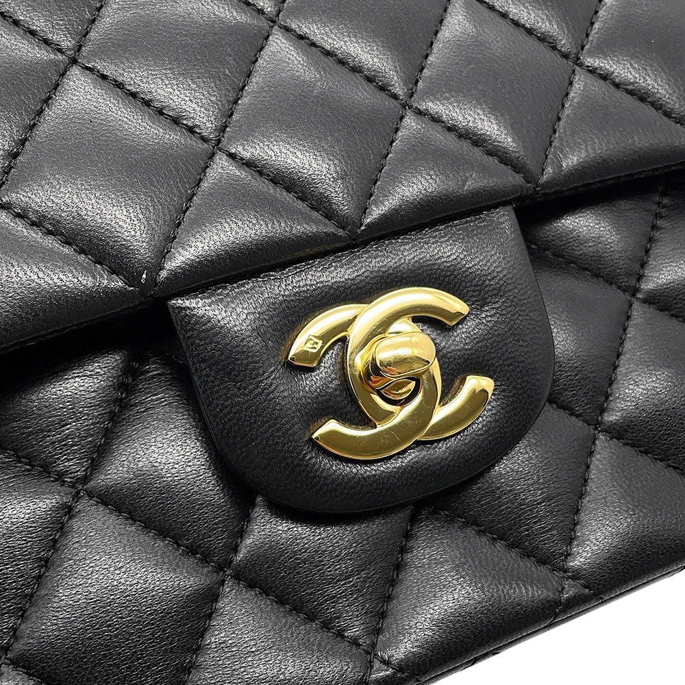 Chanel Chain Shoulder Bag Quilted 25 CC Logo Lambskin Double — view 9