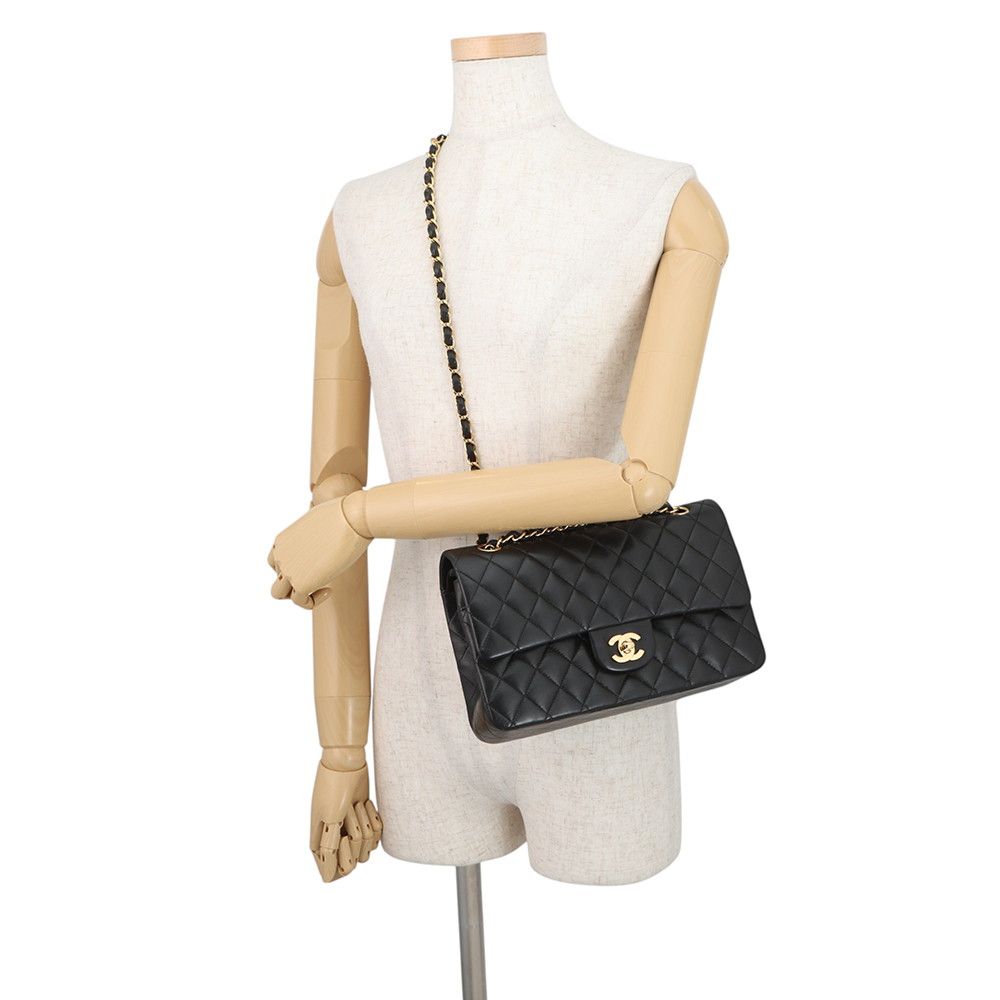 Chanel Chain Shoulder Bag Quilted 25 CC Logo Lambskin Double — view 5