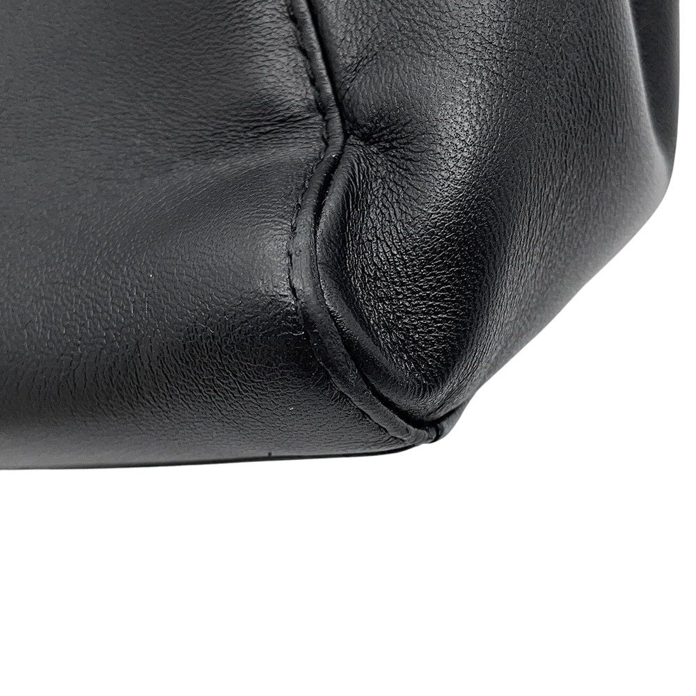 Fendi Peekaboo Mini Leather 2-Way Shoulder Bag Black — view 8