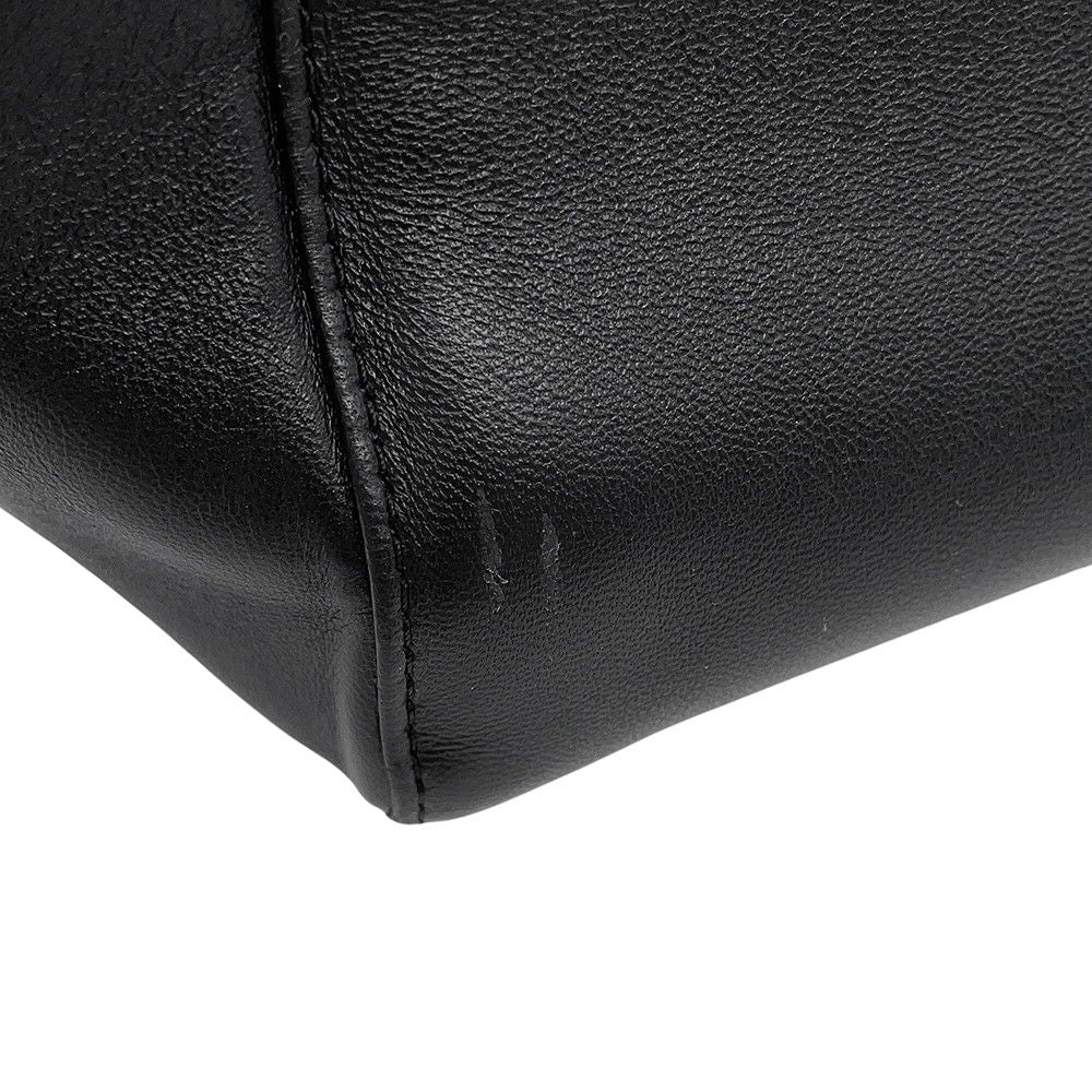 Fendi Peekaboo Mini Leather 2-Way Shoulder Bag Black — view 7