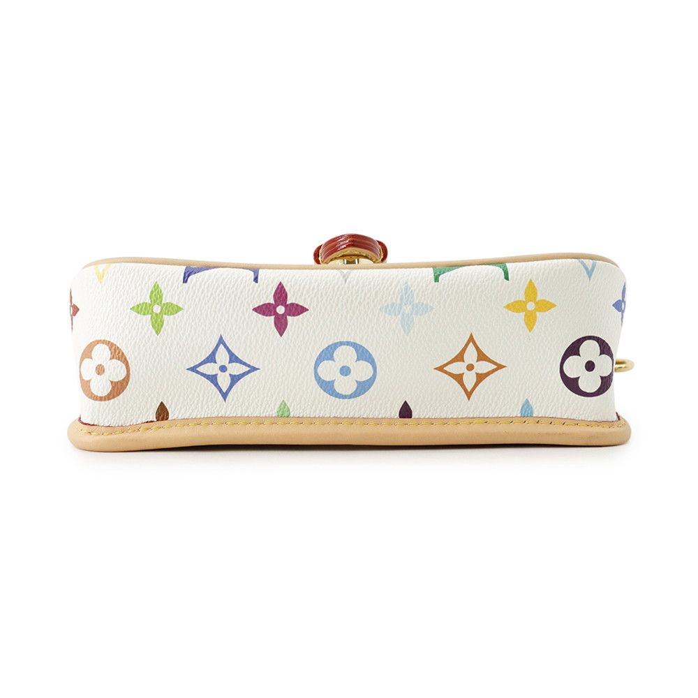 Louis Vuitton Handbag Monogram Multicolor LV TM Nano Diane Bag 2-Way White — view 3