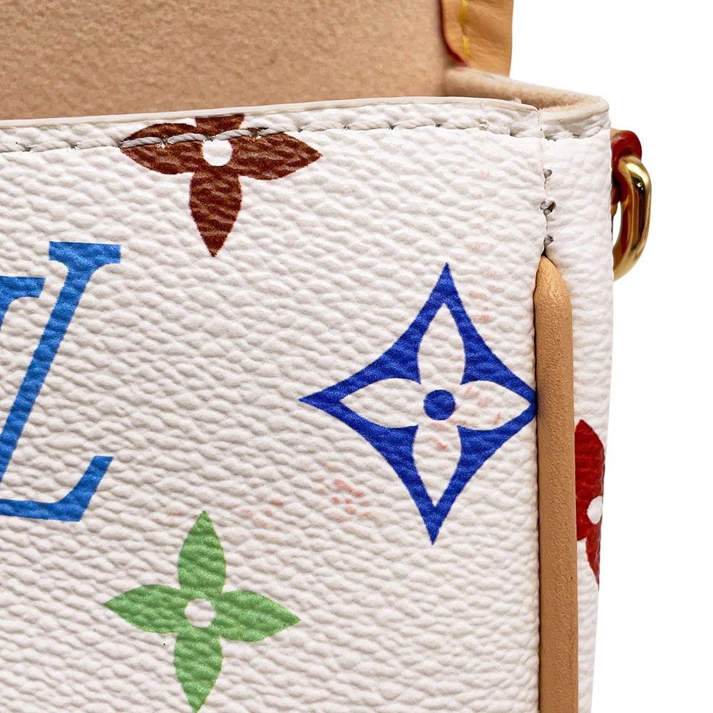 Louis Vuitton Handbag Monogram Multicolor LV TM Nano Diane Bag 2-Way White — view 9