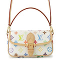 Louis Vuitton Handbag Monogram Multicolor LV TM Nano Diane Bag 2-Way White