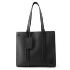 Louis Vuitton Tote Gray Leather LV Aerogram Black