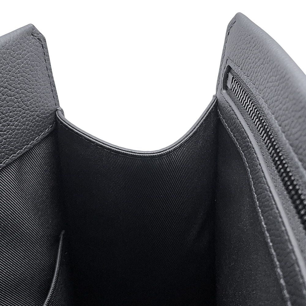 Louis Vuitton Tote Gray Leather LV Aerogram Black — view 9