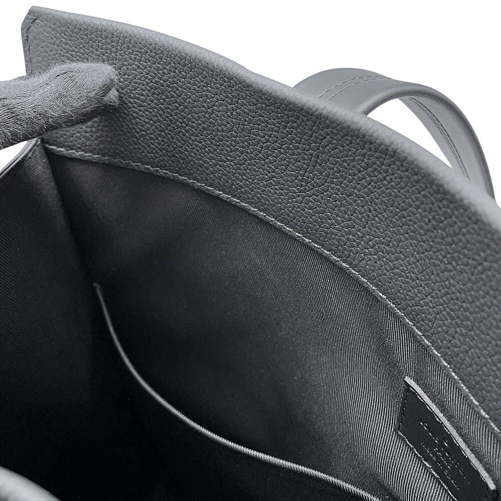 Louis Vuitton Tote Gray Leather LV Aerogram Black — view 8