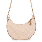 Chanel Chain Shoulder Bag Quilted Small Hobo CC Logo Lambskin