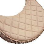 Chanel Chain Shoulder Bag Quilted Small Hobo CC Logo Lambskin — view 6