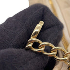 Chanel Chain Shoulder Bag Quilted Small Hobo CC Logo Lambskin — view 9