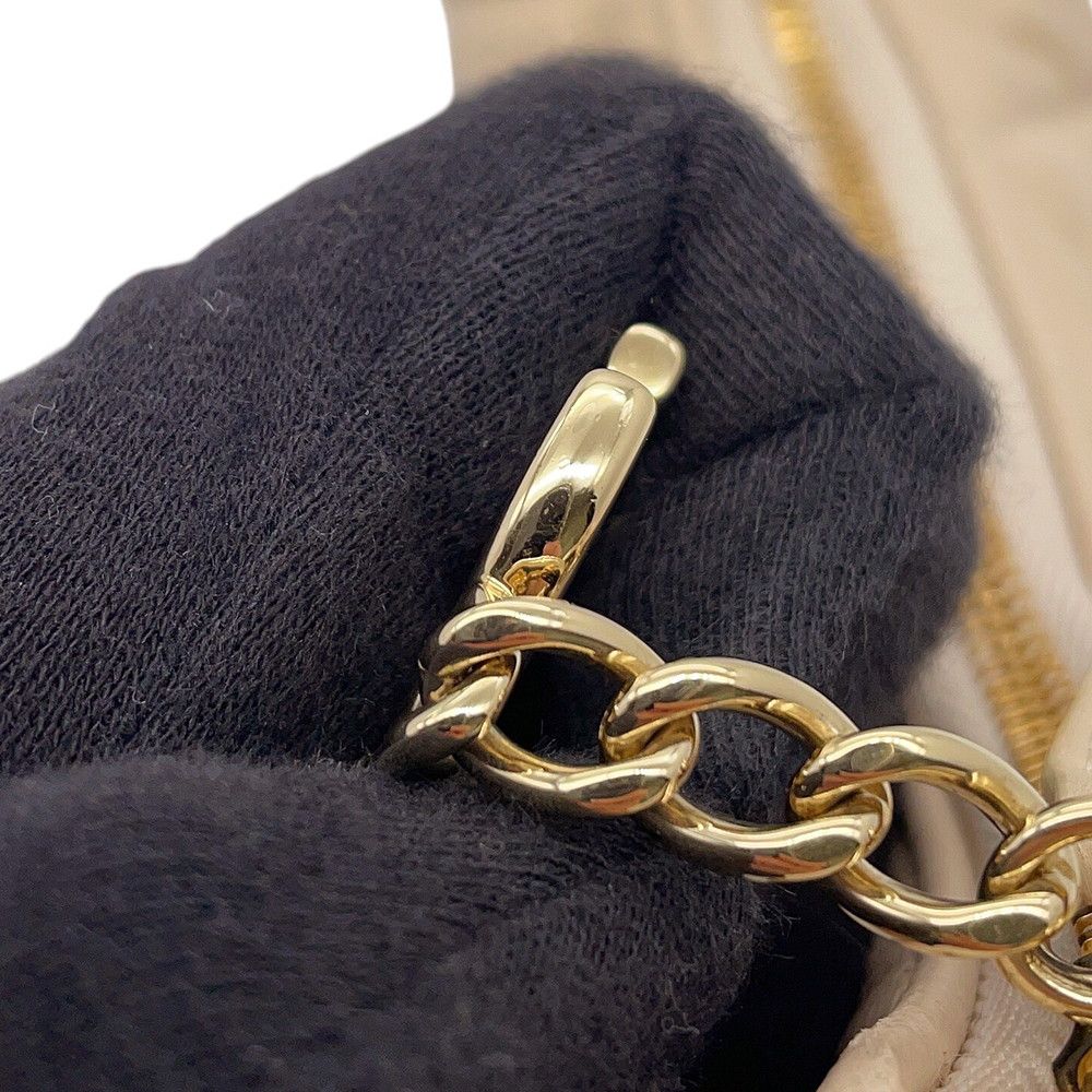 Chanel Chain Shoulder Bag Quilted Small Hobo CC Logo Lambskin — view 9