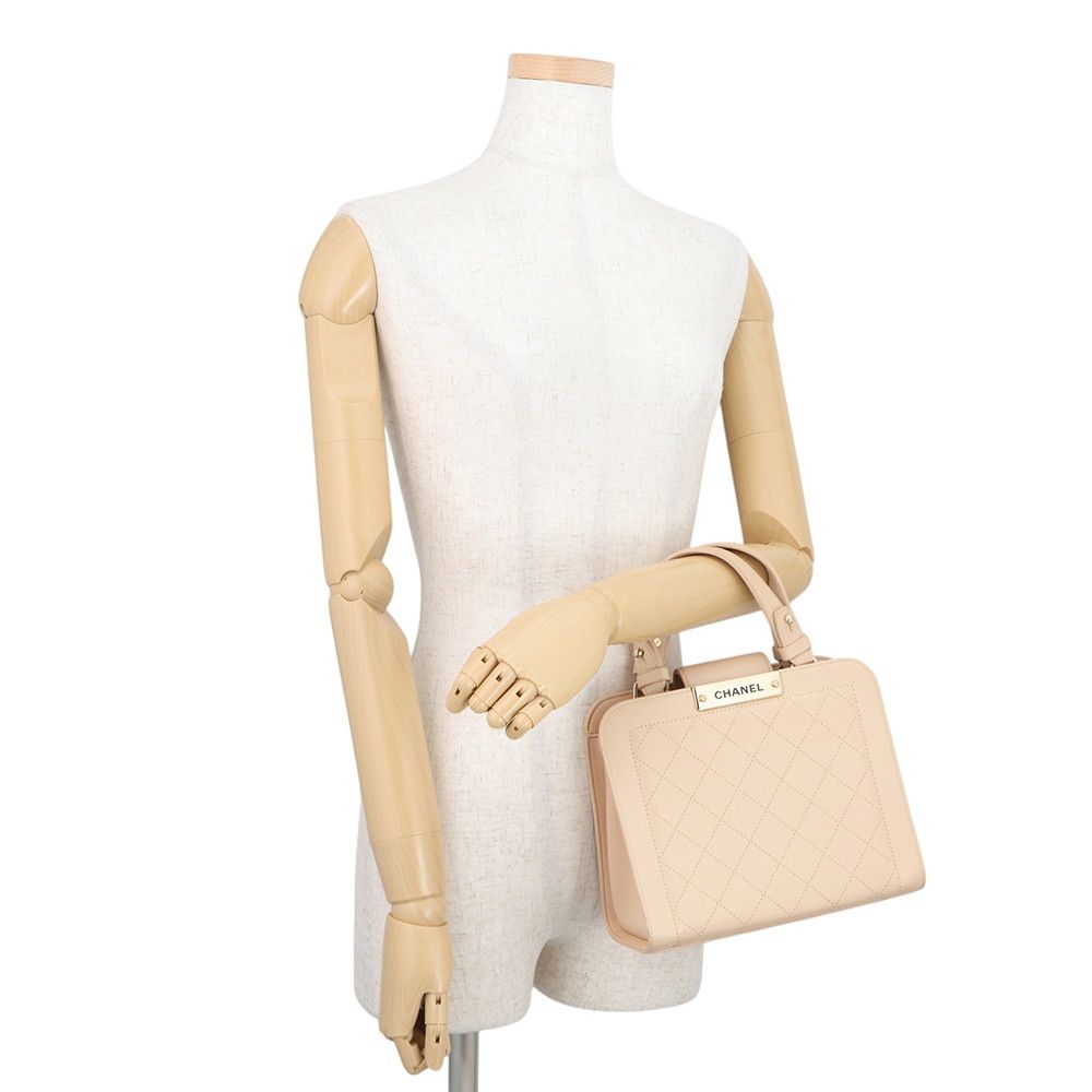 Chanel Chain Shoulder Bag Quilted Cuffleather 2-Way — view 4