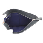 Hermes Clutch Nect Joan Ambre Blue Ankle Black Silver Color Box Calf — view 5