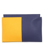 Hermes Clutch Nect Joan Ambre Blue Ankle Black Silver Color Box Calf
