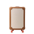 Hermes Carry Case Low Ring Mobility Suitcase Gold Silver Toile Ash Taurillon