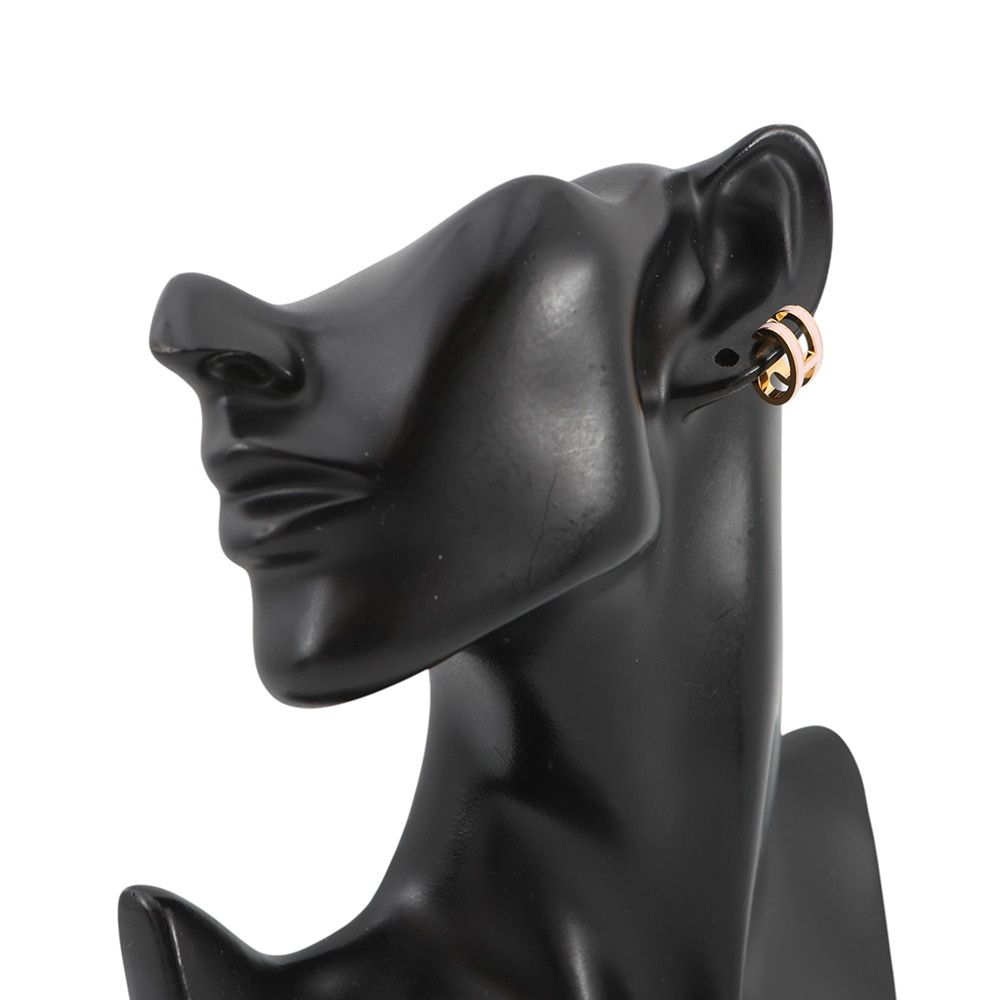 Hermes Pop Rose Dragee Gold Earring — view 4