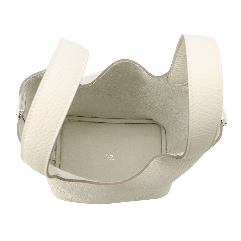 Hermes Handbag Picotin Lock PM Cles Silver Taurillon Clemence Tote — view 5