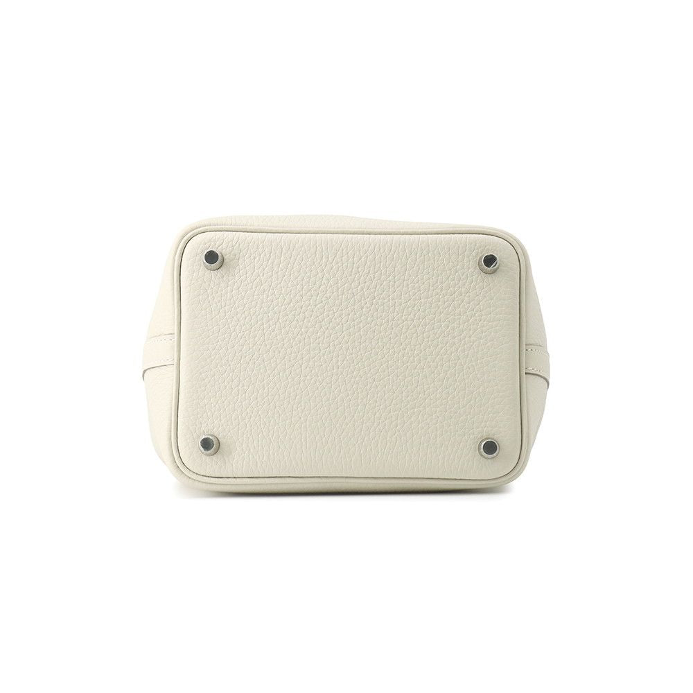Hermes Handbag Picotin Lock PM Cles Silver Taurillon Clemence Tote — view 3