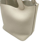Hermes Handbag Picotin Lock PM Cles Silver Taurillon Clemence Tote — view 6