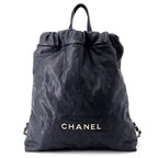 Chanel Backpack 22 Large Caviar Leather