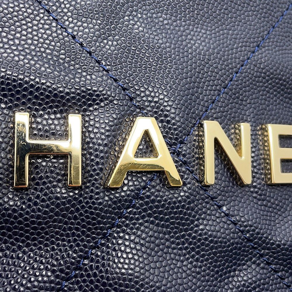 Chanel Backpack 22 Large Caviar Leather — view 6