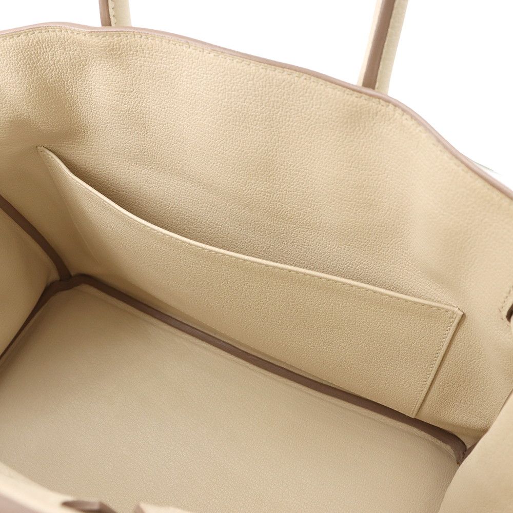 Hermes Birkin 30 Cles Silver Togo Handbag — view 6