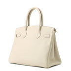 Hermes Birkin 30 Cles Silver Togo Handbag — view 2