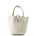 Hermes Handbag Picotin Lock PM Cles Silver Taurillon Clemence Tote