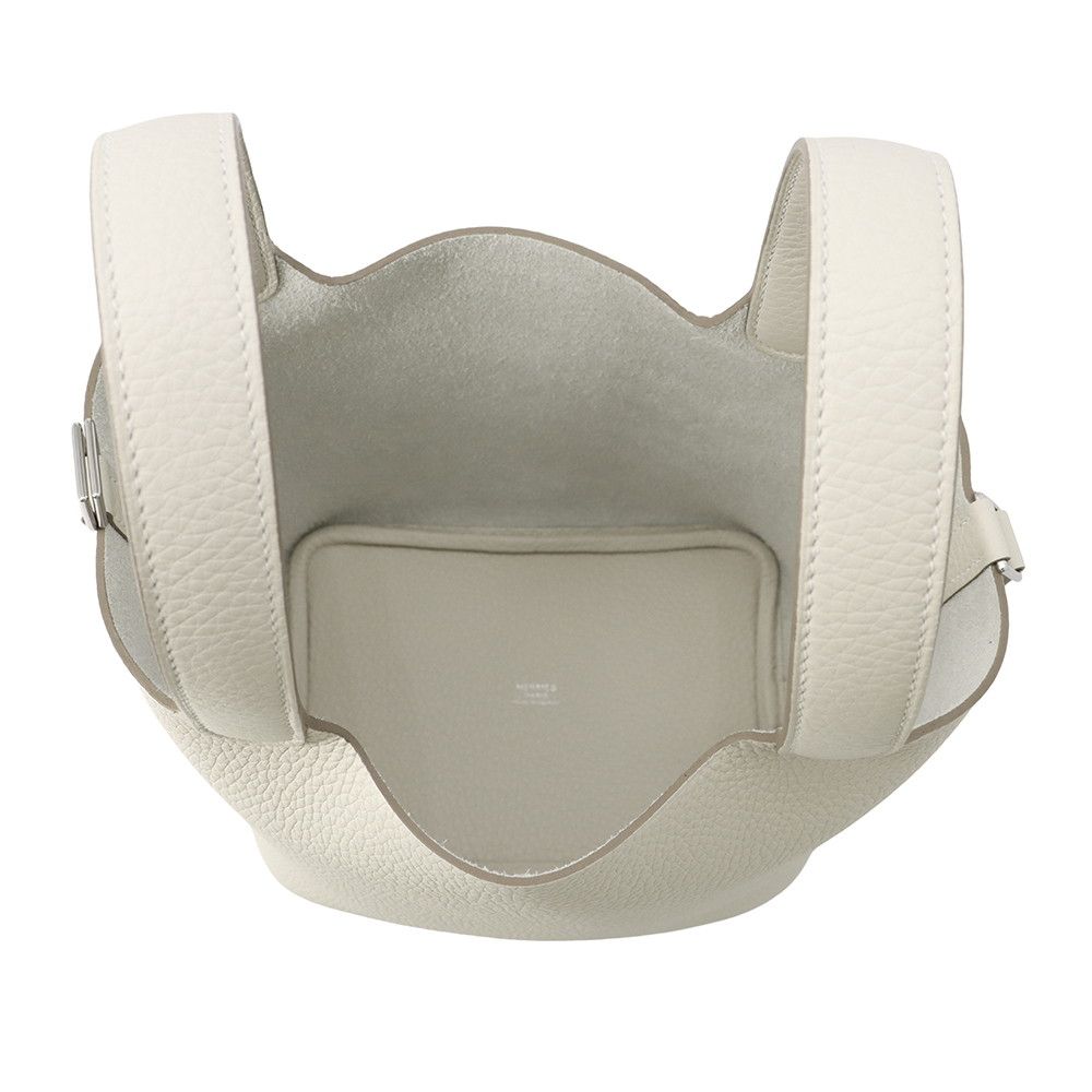 Hermes Handbag Picotin Lock PM Cles Silver Taurillon Clemence Tote — view 5