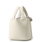 Hermes Handbag Picotin Lock PM Cles Silver Taurillon Clemence Tote — view 2