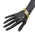 Hermes Bracelet Tourni Tresse Lime Silver Swift T4 — view 4