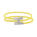 Hermes Bracelet Tourni Tresse Lime Silver Swift T4