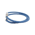 Hermes Bracelet Turni Tresse Blue Tie Silver Swift — view 2