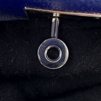 Hermes Wallet Kelly Long Blue Electric Silver Epsom — view 8