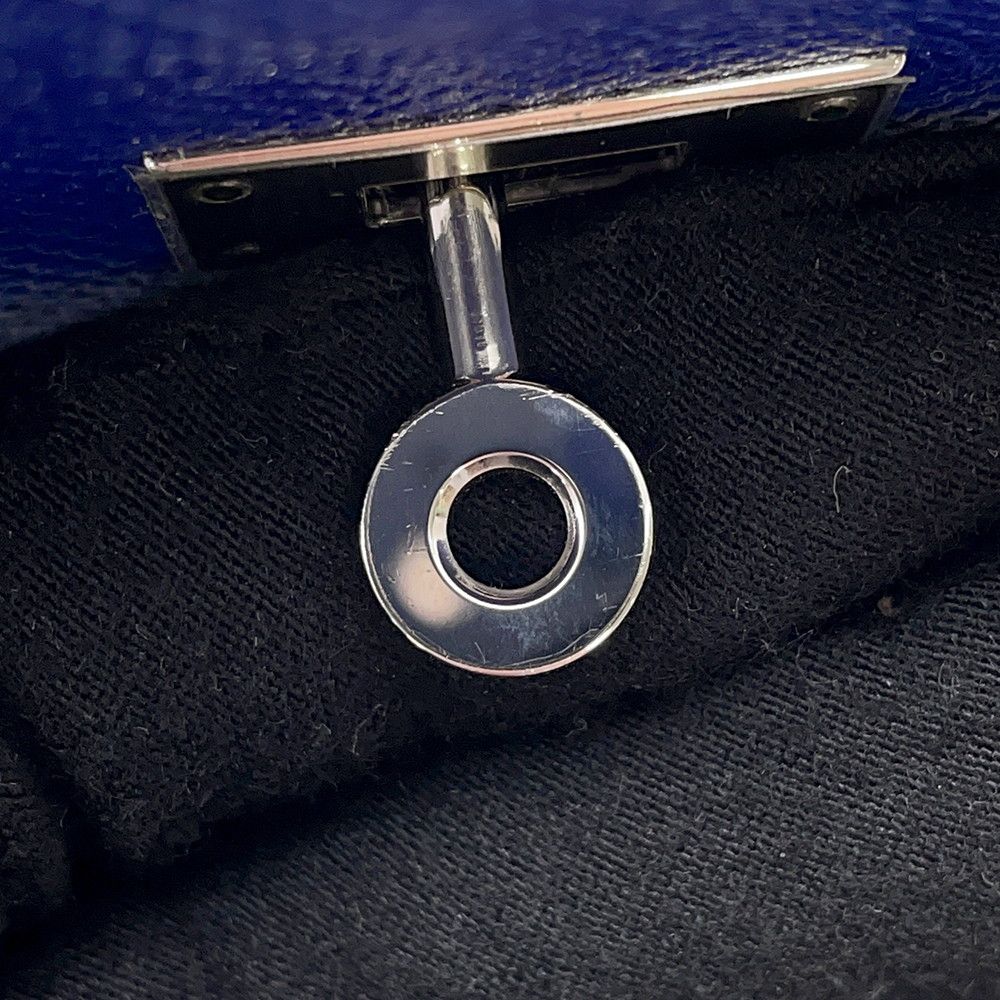 Hermes Wallet Kelly Long Blue Electric Silver Epsom — view 7