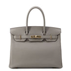 Hermes Birkin 30 Grimeia Champagne Gold Togo Handbag