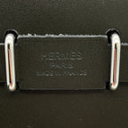 Hermes Shoulder Bag Herbag Zip Mini Vert Olive Khaki Silver Toilet Military — view 6