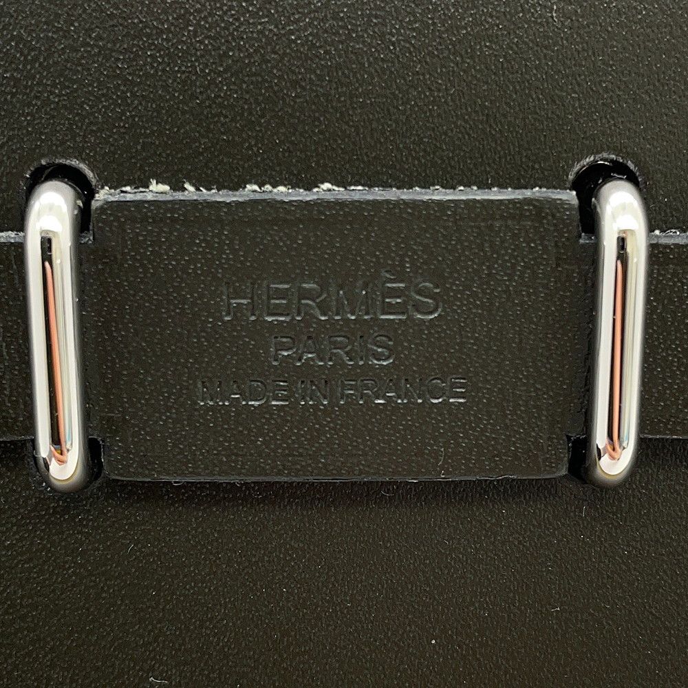 Hermes Shoulder Bag Herbag Zip Mini Vert Olive Khaki Silver Toilet Military — view 6