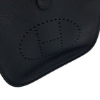 Hermes Shoulder Bag Evelyne 3 PM Black Silver Taurillon Clemence — view 6