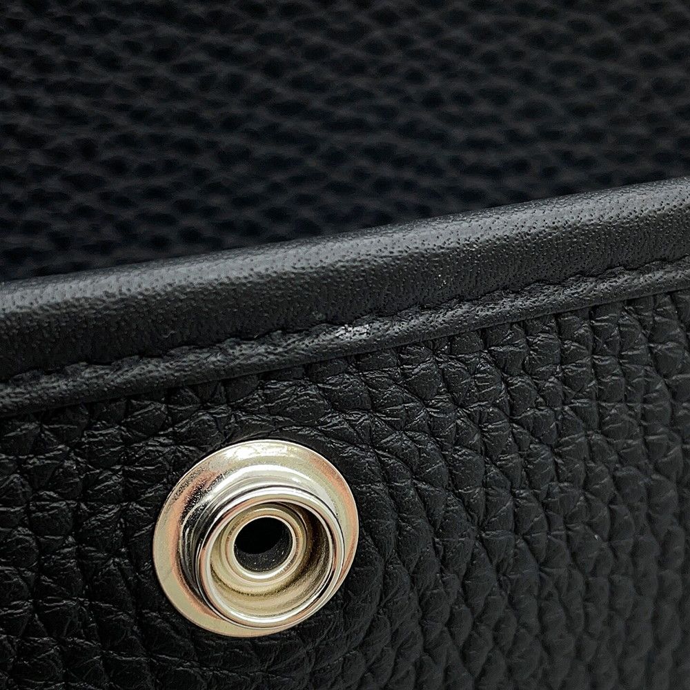 Hermes Shoulder Bag Evelyne 3 PM Black Silver Taurillon Clemence — view 7