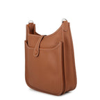Hermes Shoulder Bag Evelyne 3 PM Gold Silver Taurillon Clemence — view 2