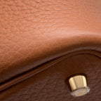 Hermes Handbag Picotin Lock PM Gold Taurillon Clemence — view 6