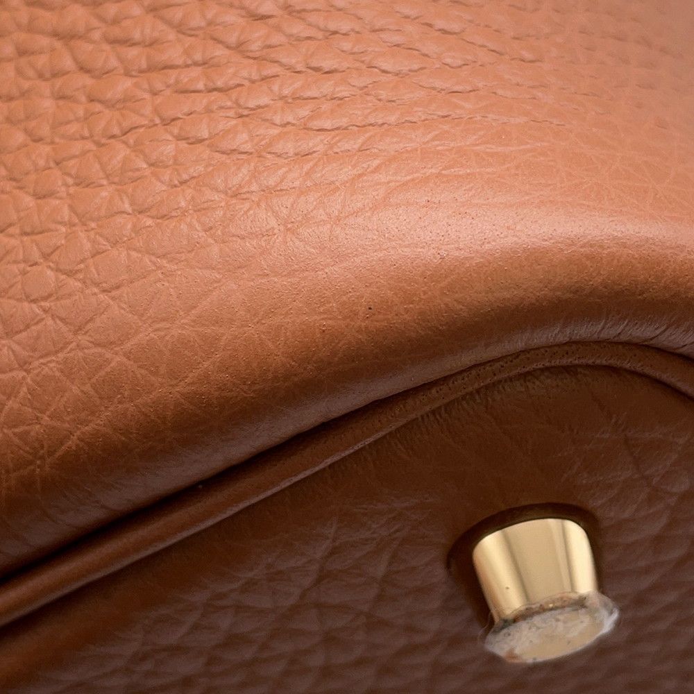 Hermes Handbag Picotin Lock PM Gold Taurillon Clemence — view 6