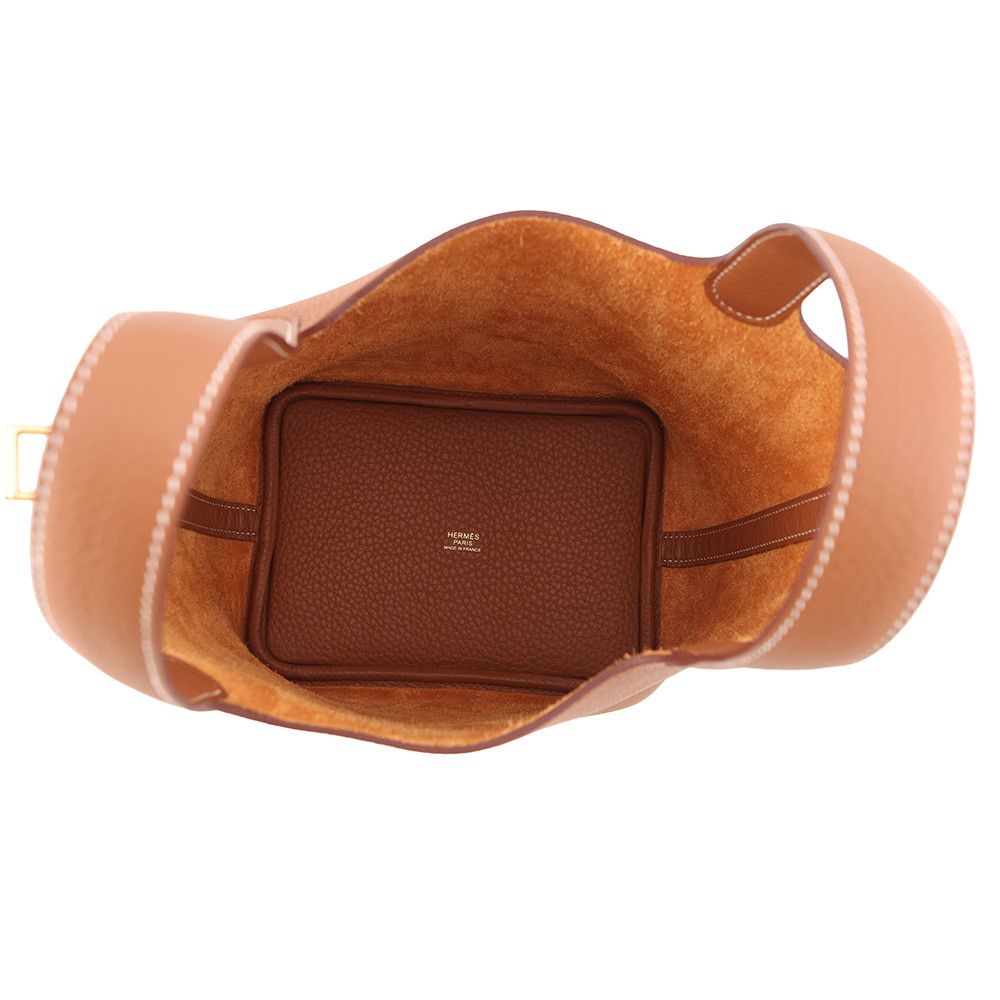 Hermes Handbag Picotin Lock PM Gold Taurillon Clemence — view 5