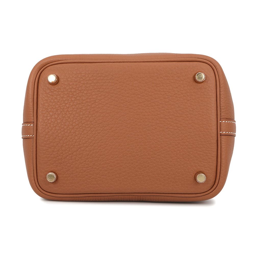Hermes Handbag Picotin Lock PM Gold Taurillon Clemence — view 3