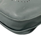Hermes Evelyne 3 TGM Taurillon Clemence Leather Blue Shoulder Bag Silver — view 6