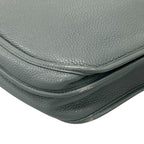 Hermes Evelyne 3 TGM Taurillon Clemence Leather Blue Shoulder Bag Silver — view 8