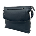 Louis Vuitton Duplex Damier Infini Leather Blue Shoulder Bag Silver — view 4