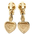 Dior Heart Motif Earrings Gold — view 3