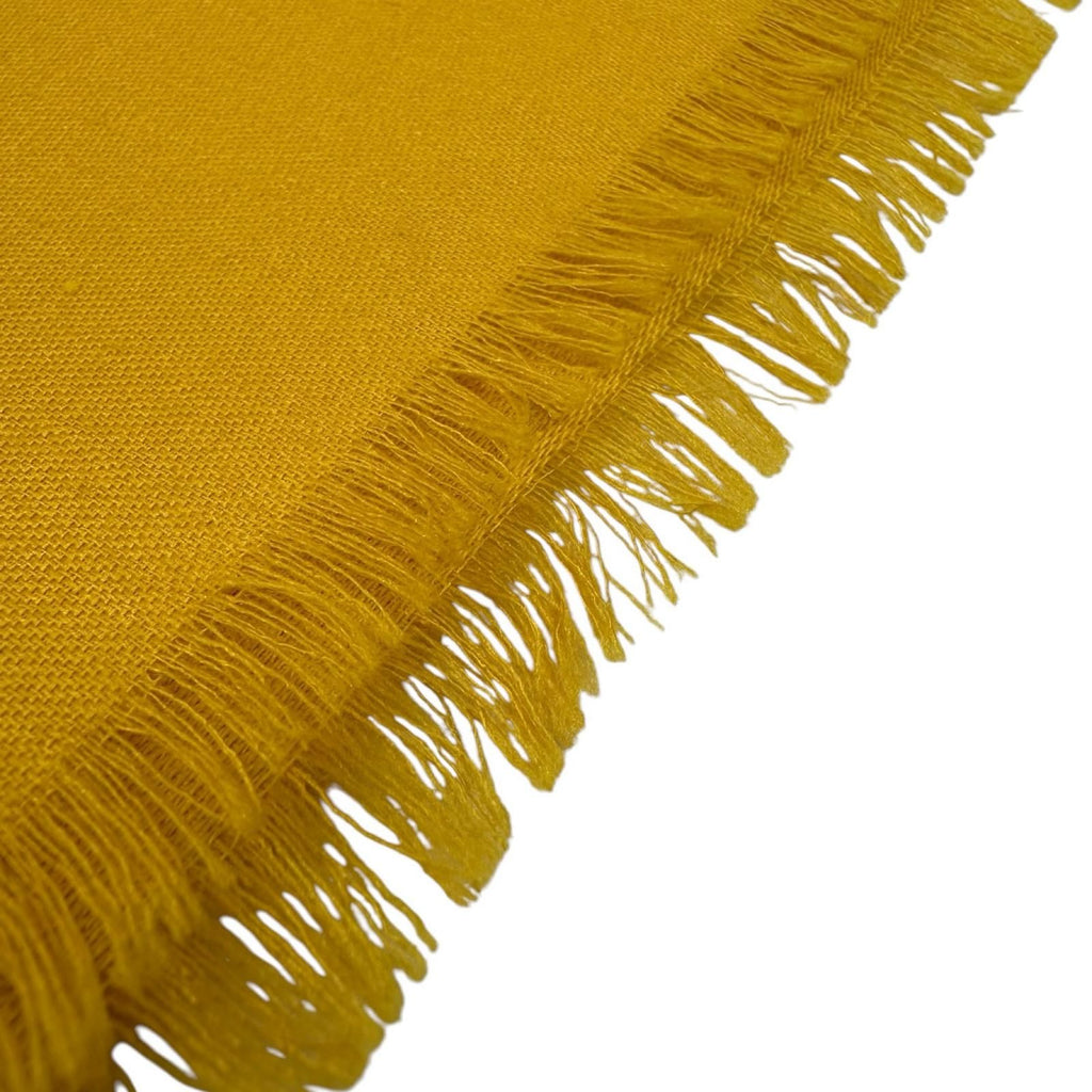 Loewe Anagram Flower Large Shawl Silk Wool Yellow Scarf — view 4