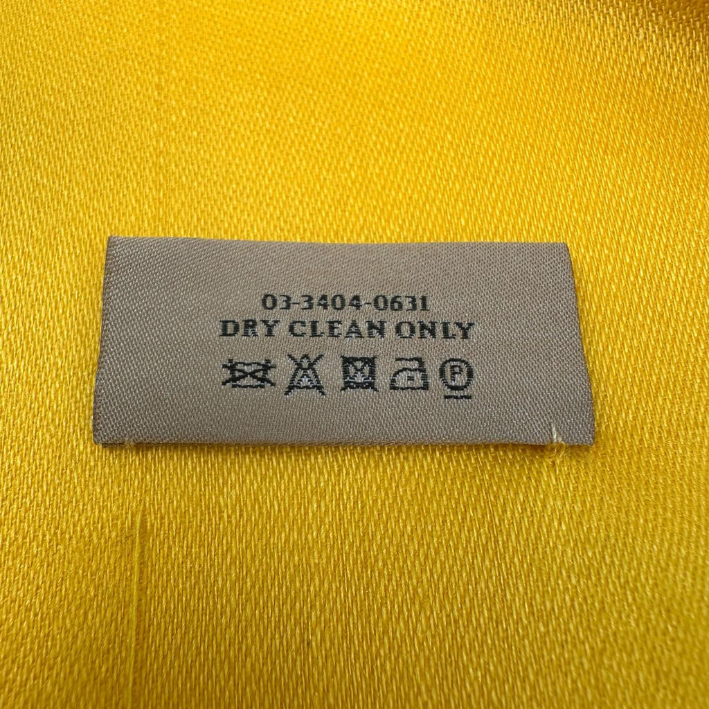 Loewe Anagram Flower Large Shawl Silk Wool Yellow Scarf — view 7
